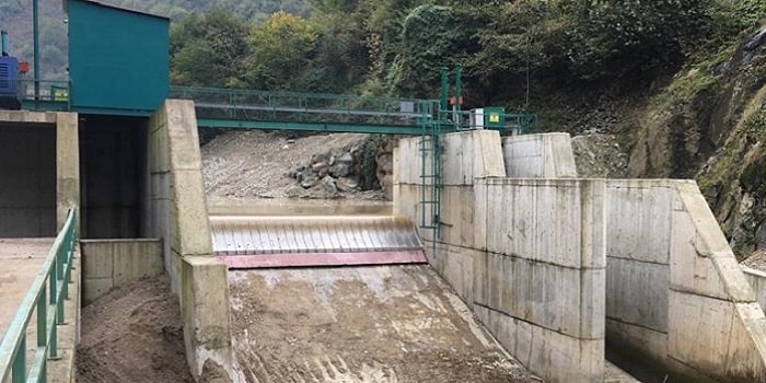 Industrial water intake facility with Coanda screening