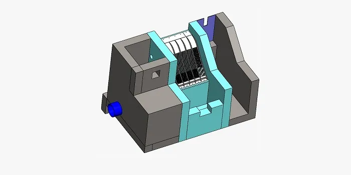 Customized Coanda-Einlaufrechen, 70 l/s Wasserfassung für Trinkwasser, 3D-Modell der kundenspezifischen Einlaufeinheit, Czechia